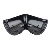 OSMA 0T003 4.1/2" BLACK 90DEG GUTTER ANGLE ROUNDLINE