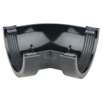 OSMA 0T004 4.1/2" BLACK 45DEG GUTTER ANGLE ROUNDLINE