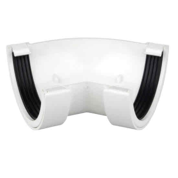 OSMA 0T004 4.1/2Inch WHITE 45DEG GUTTER ANGLE ROUNDLINE OSMA 0T004 4.1/2Inch WHITE 45DEG GUTTER ANGLE ROUNDLINE