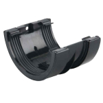 OSMA 0T005 4.1/2" BLACK GUTTER JOINTING BRACKET ROUNDLINE