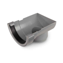 OSMA 0T007 4.1/2inch GREY GUTTER STOPEND OUTLET ROUNDLINE