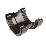 OSMA 0T009 4.1/2" BLACK GUTTER UNION ROUNDLINE