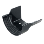 OSMA 0T015 4.1/2" BLACK GUTTER CONNECTOR OG RH-ROUNDLINE