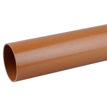 OSMADRAIN 4D073 110MM/4inch PIPE 3 METRE PLAIN ENDED