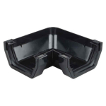 OSMA 4T803 BLACK 4" 90 DEGREE GUTTER ANGLE SQUARELINE