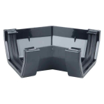 OSMA 4T804 BLACK 4" 45 DEGREE GUTTER ANGLE SQUARELINE