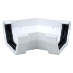 OSMA 4T804 WHITE 4" 45 DEGREE GUTTER ANGLE SQUARELINE