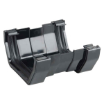 OSMA 4T809 BLACK GUTTER UNION SQUARELINE