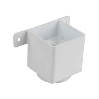 OSMA 4T823 WHITE DOWNPIPE CONNECTOR & BRACKET