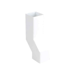 OSMA 4T838 WHITE DOWNPIPE WALL OFFSET SQUARELINE OSMA 4T838 WHITE DOWNPIPE WALL OFFSET SQUARELINE