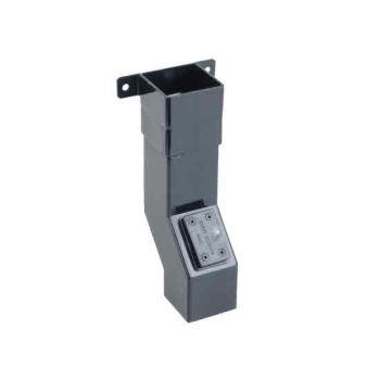 OSMA 4T858 BLACK DOWNPIPE WALL OFFSET WITH ACCESS
