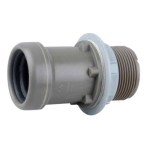 OSMAWELD 4Z185 GREY 32MM STRAIGHT TANK CONNECTOR OSMAWELD 4Z185 GREY 32MM STRAIGHT TANK CONNECTOR