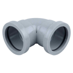 OSMA BS5254 5W160 GREY 40MM KNUCKLE PUSH-FIT BEND 90 DEG