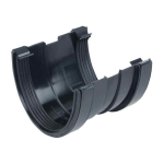OSMA 9T909 BLACK GUTTER UNION 113MM DEEPLINE