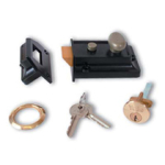 YALE 99 TRADITIONAL CYLINDER RIM LOCK BLACK/BRASS