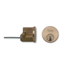 YALE P1109 CYLINDER ONLY (WITH 4 KEYS) BRASS VISI-PACK