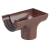 OSMA 0T007 4.1/2" BROWN GUTTER STOPEND OUTLET ROUNDLINE