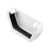 OSMA 4T811 WHITE GUTTER STOPEND EXTERNAL SQUARE